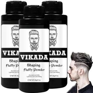 Vikada Shaping Fluffy Poeder - Haarstyling Textuur Voor Mannen En Vrouwen, Haar Texturizing, Volumizing, Langdurige Hold (3 St)