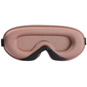 2 stks 3D Memory Foam Zijde Slaap Masker Zachte Oogpatches Comfort Driedimensionaal Ontwerp Gezicht Slapen Ademend voor Slaap (Goud)