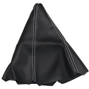 PU Lederen AT MT Versnellingspookhoes Voor Volvo Voor S60 V70 Voor XC90 Auto-interieuraccessoires Versnellingspookknop(Wit)