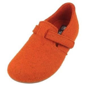 HAFLINGER Everest Focus Vilten pantoffel met verstelbare riem, roest, 36 EU
