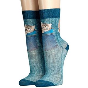 Wigglesteps Jeans Cat, gekleurd, One size, blauw, Eén Maat