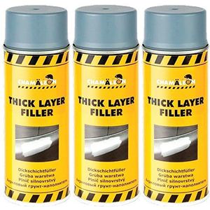 Chamäleon 1K dikke laag vuller 400 ml spray vuller dikke laag primer (grijs, 3)