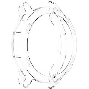 Watch Case BZN for Xiaomi Watch Color 2 Half Coverage Hollowed TPU beschermhoes (Color : Transparent White)