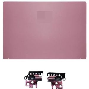 WANGHUIH Top Case LCD Achterkant Deksel & Scherm Scharnieren Compatibel met MSI Prestige 14 MS-14C1 14C2 14C4 P14 Laptop Roze