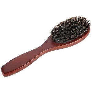 Natuurlijke varkenshaar borstel kam anti-statische ovale kappers haar stijlvolle kam hout vrouw haarborstel (maat : donkere kleur)
