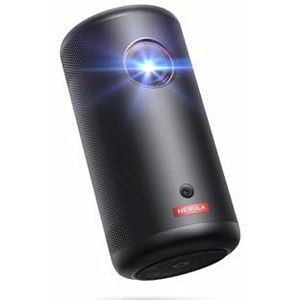 NEBULA Capsule 3 1080p mini-projector, slimme 200 ANSI-Lumen draagbare projector met officiële Google TV, ingebouwde Netflix, 120-inch afbeelding, ingebouwde batterij (vernieuwd)