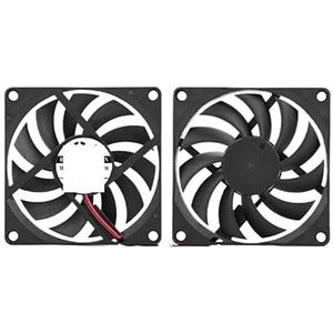 2 stuks voor SXDOOL slim 80MM 10mm 80x80x10mm 8cm 5V 8010 2PIN Dual Ball ventilator borstelloze DC koeling koeler PC CPU computerbehuizing