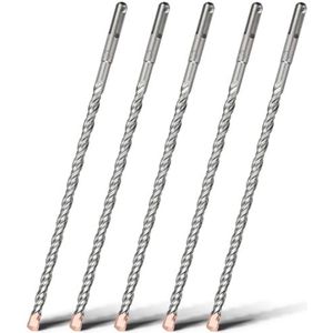 Lange hamer boor, SDS en hamer boor SDS Plus metselwerkboor met wolfraamcarbide punt for steen, beton en baksteen, diverse maten(10mm x 310mm x 5)