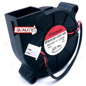 CYRMZAY Ventilator Koelventilator voor Sunon EF50151B1-C02C-A99 5015 12V 1.92W 50 * 50 * 15mm Ultra Quiet Humidifier Turbo
