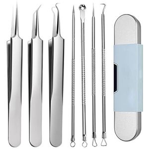7Pcs Blackhead Remover Tools, Stainless Steel Blackhead Remover Kit, Comedone Extractor Tool for Estheticians