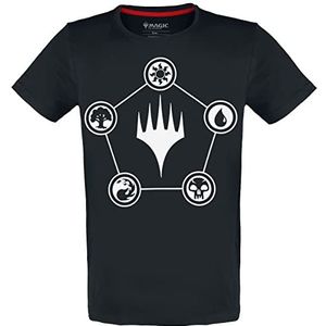 Magic: The Gathering Mana T-shirt zwart XXL 100% katoen Fan merch, Gaming, Tabletop