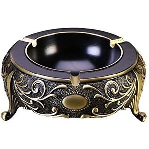 Home Asbak Pure koper asbak buiten indoor huis kantoor desktop auto decoratie zonder cover Chinese retro asbak 5.90 * 2.24 inches Huishoudelijke asbakken(A)