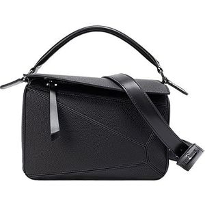 ICOBES Geometrische Design Handtassen, Crossbody Bag Mini Top Handvat Bag,Mode Tote Bag Voor Vrouwen, Zwart