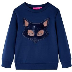 Kindertrui 140 marineblauw, kinderkleding, trui voor kinderen, pullover trui, top voor kinderen, katoenen trui, kindertrui met lange mouwen