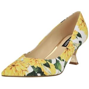 NINE WEST Ariella Pump voor dames, Gele roos Bloemen Multi 700, 42 EU