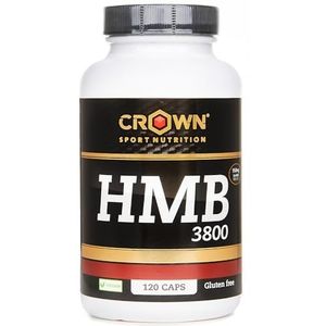Crown Sport Nutrition HMB 3800/950 mg 120 caps, ración científica de HMB por toma