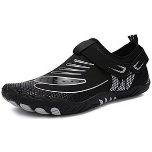 Wandelschoenen op blote voeten for dames heren, outdoor strandschoenen met vijf vingers antislip zwemmen waadschoenen wandelen fietsschoenen (Color : Black, Size : 38 EU)