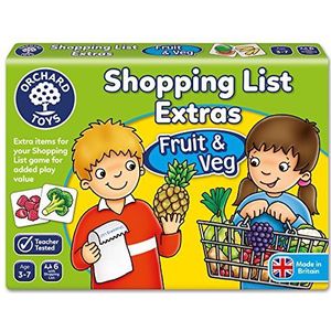 Orchard Toys Shopping List Extras Pack - Fruit & Veg Educational Game for Kids, Add On Pack to Shopping List, Age 3-7, Toddlers.