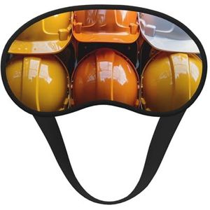 Slaap-oogmasker voor dames en heren, zacht, comfortabel slaapmasker, verduisterend, slaapoogbedekking voor reizen, yoga, dutje, werk, bouwhelmen