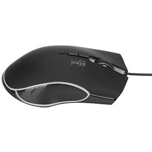 RGB muis, bedrade muis gaming optische chip voor Win 2000 voor Win XP (zwart)