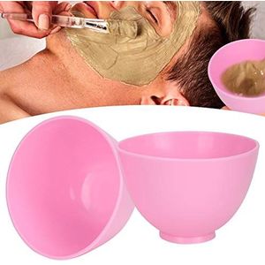 2-delige masker mengkom set, zachte DIY gezichtsmasker kom opvouwbare draagbare DIY gezicht PVC voor thuis schoonheidssalon