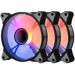 QPSJXN 120 mm RGB Cooling Ventilator 4Pin PWM Argb Computer Case Ventilator met Effect 3Pin 5V 12cm Ventilador voor PC's (AR12PRO 3IN1)