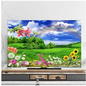 TV-hoes stofdichte tv-beschermhoes, handdoek 43 inch, 55 inch, 50 inch, 65 inch, lcd-scherm hangende hoes, universele decoratie meerdere maten tv-schermhoes