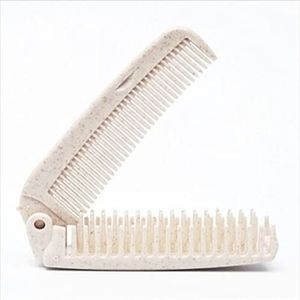 DieffematicSZ kam Portable Folding Comb Hair Brush Anti-static Combs Hair Brush Folding Hairdressing Styling Tool (Color : Beige)