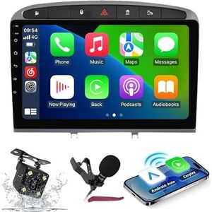 Android 14 Autoradio Navi voor P-eugeot 408 (2010-2013) 9 ""Screenradio met draadloze carplay Android-auto GPS-navigatieondersteuning Bluetooth 5.0 HIFI FM 5G-WiFi SWC MIC,M300s