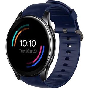 Giaogor Armband compatibel met OnePlus Watch, Sport Siliconen Classic vervangende horlogeband voor Xiaomi Huami OnePlus Watch, blauw, klassiek