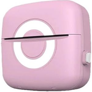 Thermisch Printer Draagbare Mini-printerstickers Label Thermische Fotolabeller Afdrukken Maker Zelfklevende Kleuren Transparant Papier Duidelijk Snel(Pink)