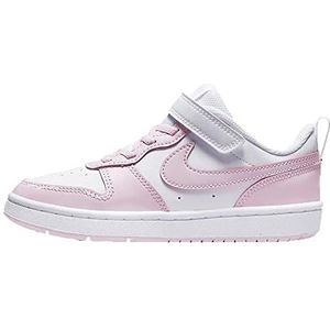 Nike Court Borough Low 2, Schoenen voor kleine kinderen, wit/roze schuim, 27,5 EU, Wit roze schuim, 27.5 EU