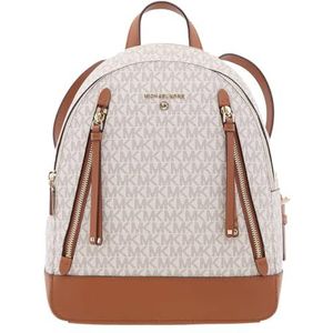 Michael Kors Brooklyn Medium Backpack Vanilla/Acorn One Size