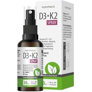 Nutrimexx Vitamine D3-1000 IE/vitamine K2-20µg spray 30 ml