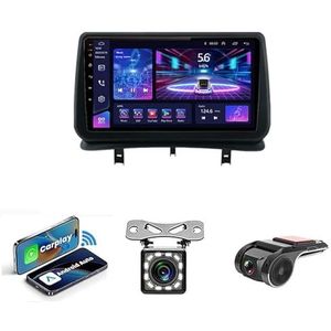 9-inch Touchscreen Autoradio Met Bluetooth Autoradio Voor Renault Clio 3 2005-2014 Plug en Play Android 14 2 Din Autoradio Radio Android Automatische Bluetooth USB RVC SWC(NF-1 WIFI 1G+32G)