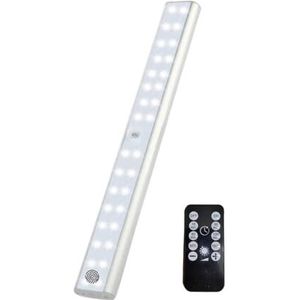 Smart LED-licht met lichaamssensor, lange lading, voor wandkast, kledingkast, USB, hal nachtlampje (maat: 25 cm 32 lampkralen, kleur: wit licht)