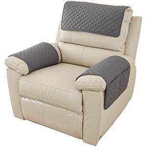 3-delige armleuninghoezen, bankarmhoezen Fauteuilhoezen met opbergvakken Armleuningbeschermer Hoofdsteunhoes Fauteuil Hoes voor fauteuil, stoel, loveseat sofa-B-1-zits (3 stuks)