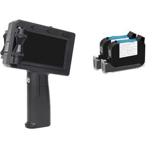 Brede codeertoepassingen Inkjetprinter Productiedatumnummer Tekst Logo Vervaldatum Etiket Plastic doos Draagbare thermische inkjetprinter Lichtgewicht en handig(Printer and 2 ink)