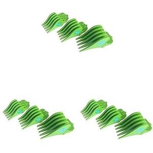 3 Set van 3 Stuks Tondeuse Limit Kammen 32mm 38mm 51mm Snijbeschermer Attachment Groen