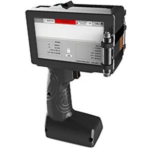 Handbediende Printer, 600DPI Touch Handheld Coder Bar Batch Codenummer Logo Vervaldatum Draagbare Handstraal 40 Talen Thermische inkjetprinter Altijd Afdrukken(25.4mm with 2 ink,U-S)