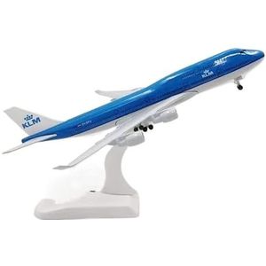 Voor: 20 cm B747 KLM vliegtuiglegering speelgoed met landingsgestel