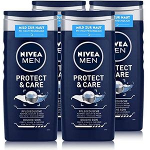 NIVEA Men Original Care Douchegel voor lichaam, gezicht en haar, 4 x 250 ml fles