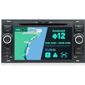 JOYX - Android 12 - Autoradio - 2 Din 7 inch - 2G + 32G - Geschikt voor Ford C-Max/Focus/Fusion/Galaxy/S-Max/Transit/Mondeo