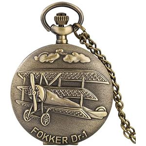 Yojack Gepersonaliseerde zakhorloge vintage brons platte kwarts zakhorloge ketting hanger mannen dames riem ketting collectie klok gegraveerde horloge