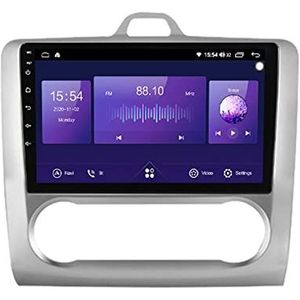 Android 11 Smart Car GPS Navigatie Omkeren Image Machine Voor Ford Focus Exi MT AT 2004 2005 2006 2007 2008 2009 2010 2011, 9 Inch Auto Multimedia Player Stereo gps Navi Systeem