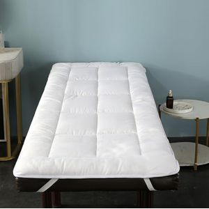 Wit,80 * 190cm,LDLCYCN Spa Massage Tafel Pad Zonder Gezichtsgat Wimper Bed Pad Cover Met Antislip Elastische Band Beauty Salon Bed Pad Voor Tattoo Tafel Beauty Bed Vierkant Hoofd Wasbaar