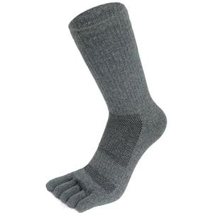 MDSIOKHJ 5 paar lange compressiesokken voor heren met katoenen kant, effen, midden van de kuit, ademend, zweetabsorberend, 5 paar sportsokken voor heren