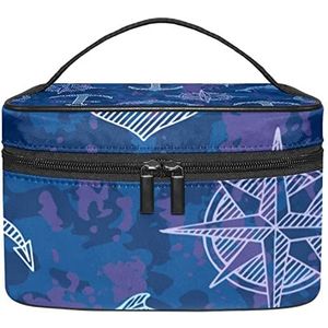 V make-up organizer tas, reismake-up tas organizer case draagbare cosmetische tas voor vrouwen en meisjes toiletartikelen, Meerkleurig, 22.5x15x13.8cm/8.9x5.9x5.4in