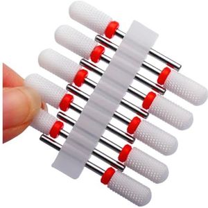 Nagelboorset, Nagelboortjesset for manicure, verpakking van 10 stuks Carbide aardbeinagelboortjes for manicure Gellak verwijderen Multicolor(No64)