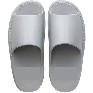 Badslippers Zomerpantoffels for dames en heren, thuisbadkamer en buitencomfort voor douchen en binnengebruik(Gray,45 EU)